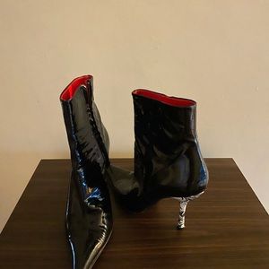 Versace Patent Booties